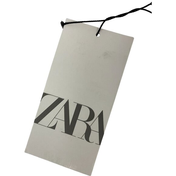 Zara Womens Shirt Blouse S Small White Button Up Beaded Poplin 8527/909 NWT - Picture 6 of 16